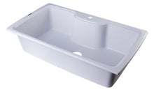 Load image into Gallery viewer, ALFI brand AB3520DI-W White 35&quot; Drop-In Single Bowl Granite Composite Kitchen Sink