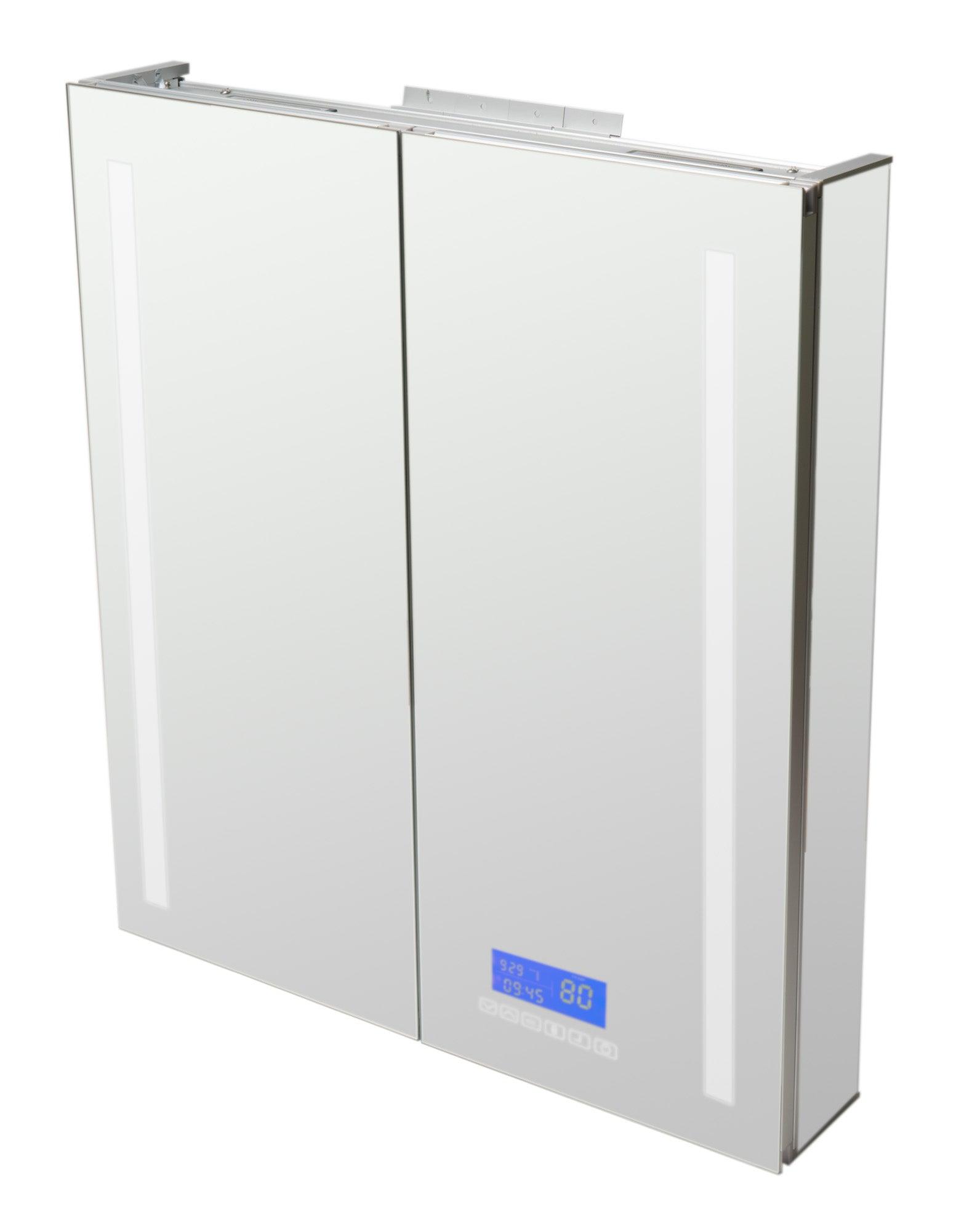 ALFI brand ABMC2630BT 26" x 30" Double Door LED Light Bluetooth Medicine Cabinet