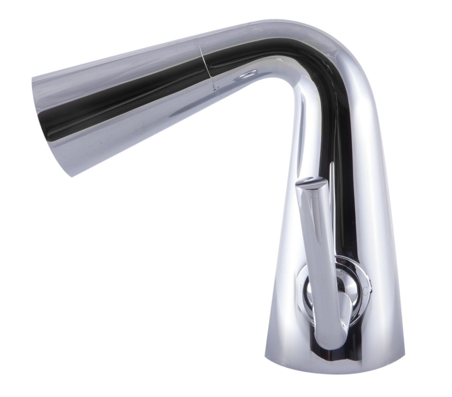 ALFI brand AB1788-PC Polished Chrome Single Hole Cone Waterfall Bathroom Faucet