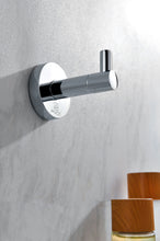 Load image into Gallery viewer, Caster Series Robe Hook in polished chrome or Brushed Nickel