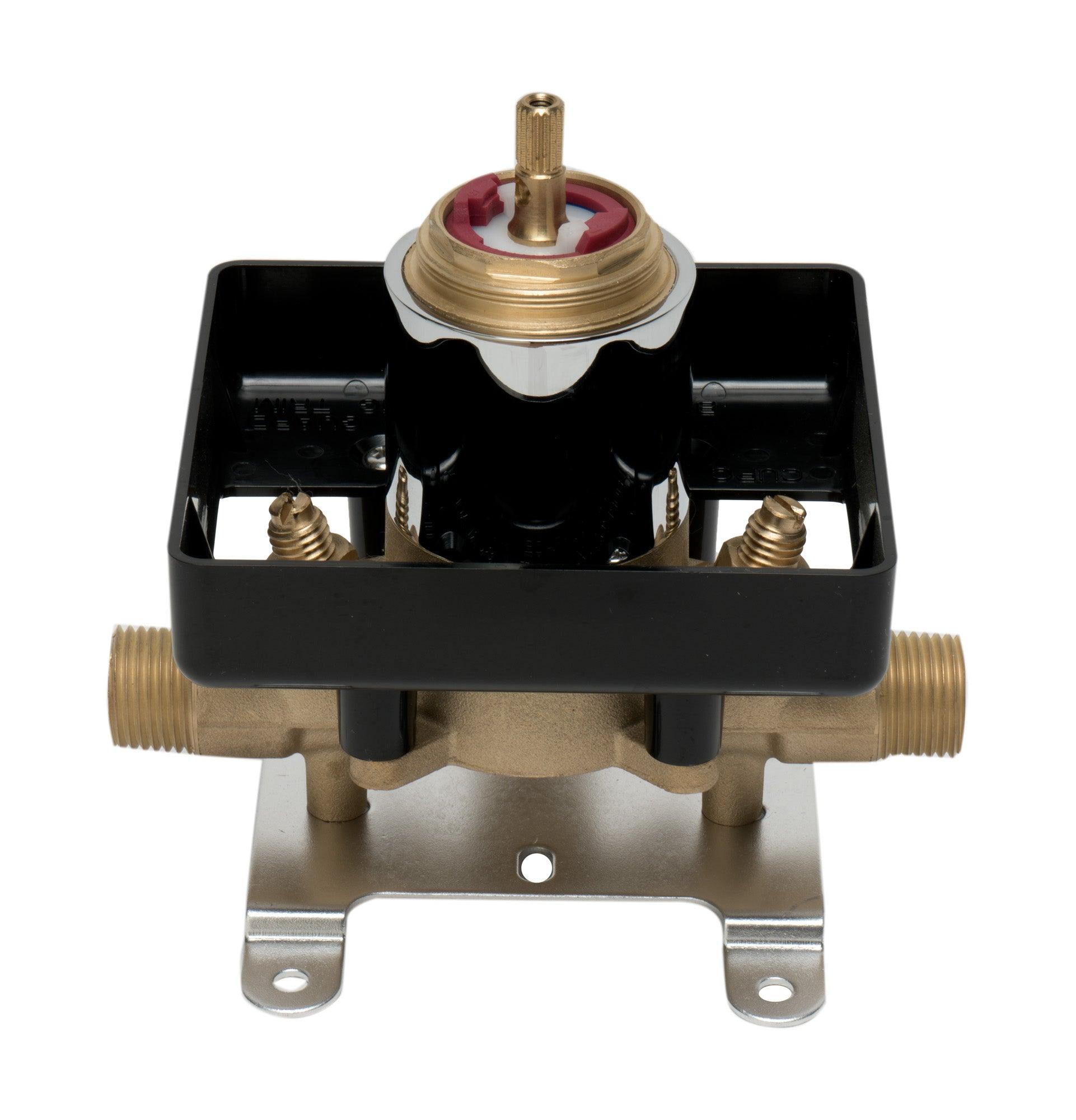 ALFI brand AB6701-PC Polished Chrome Modern Square Pressure Balanced Shower Mixer