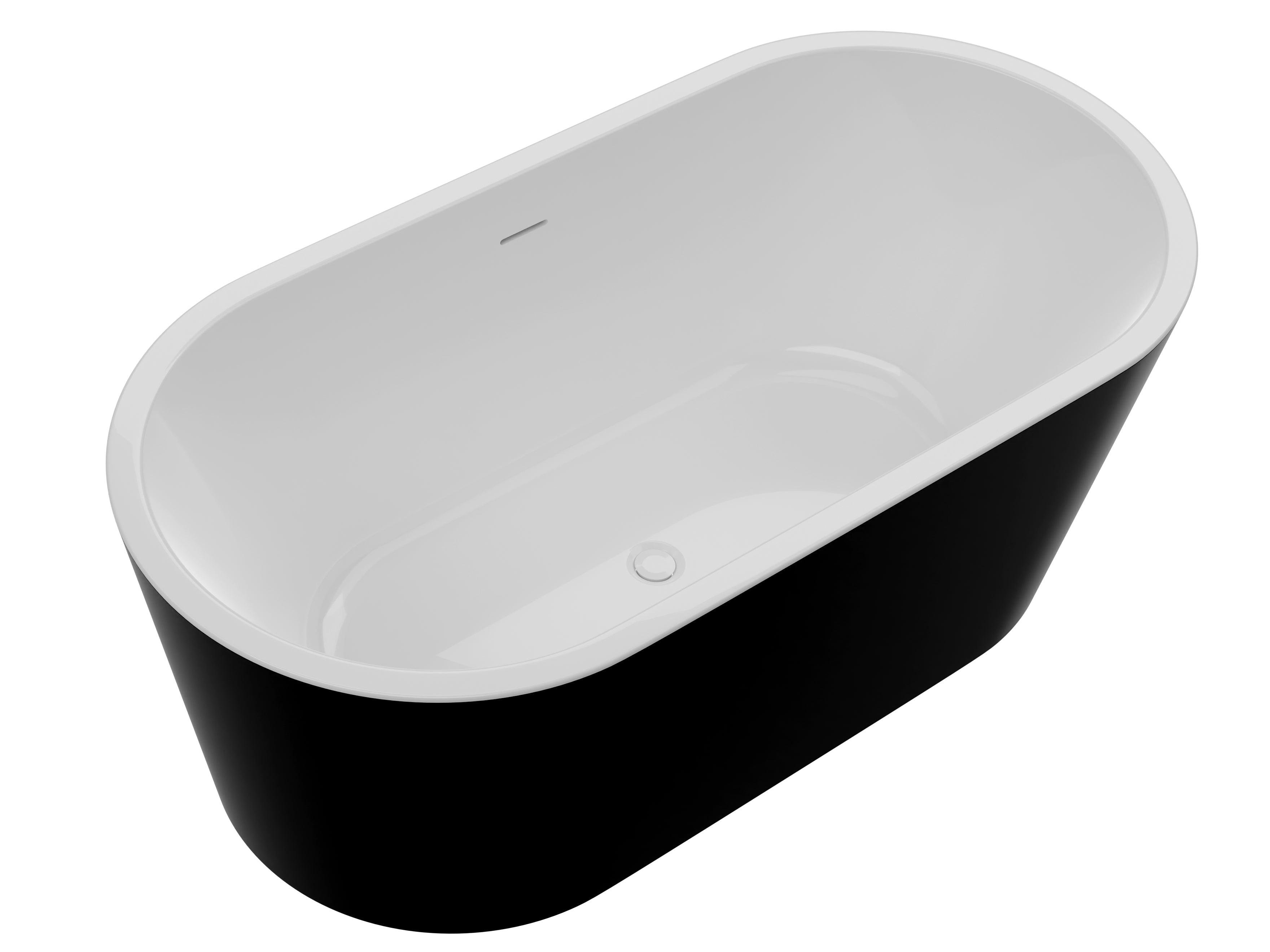 Chand 67 in. Acrylic Flatbottom Freestanding Bathtub