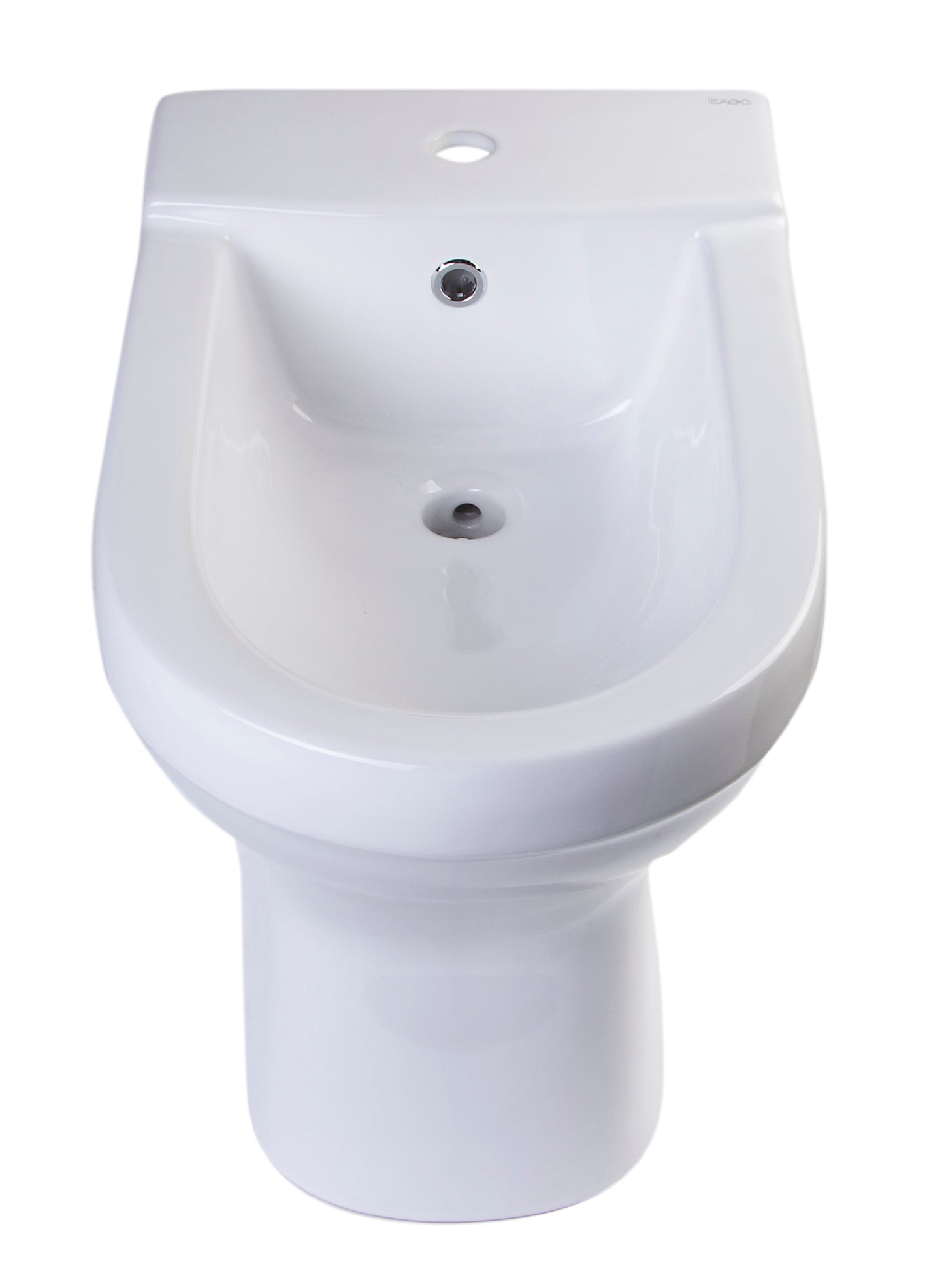 EAGO JA1010 White Ceramic Bathroom Bidet with Elongated Seat