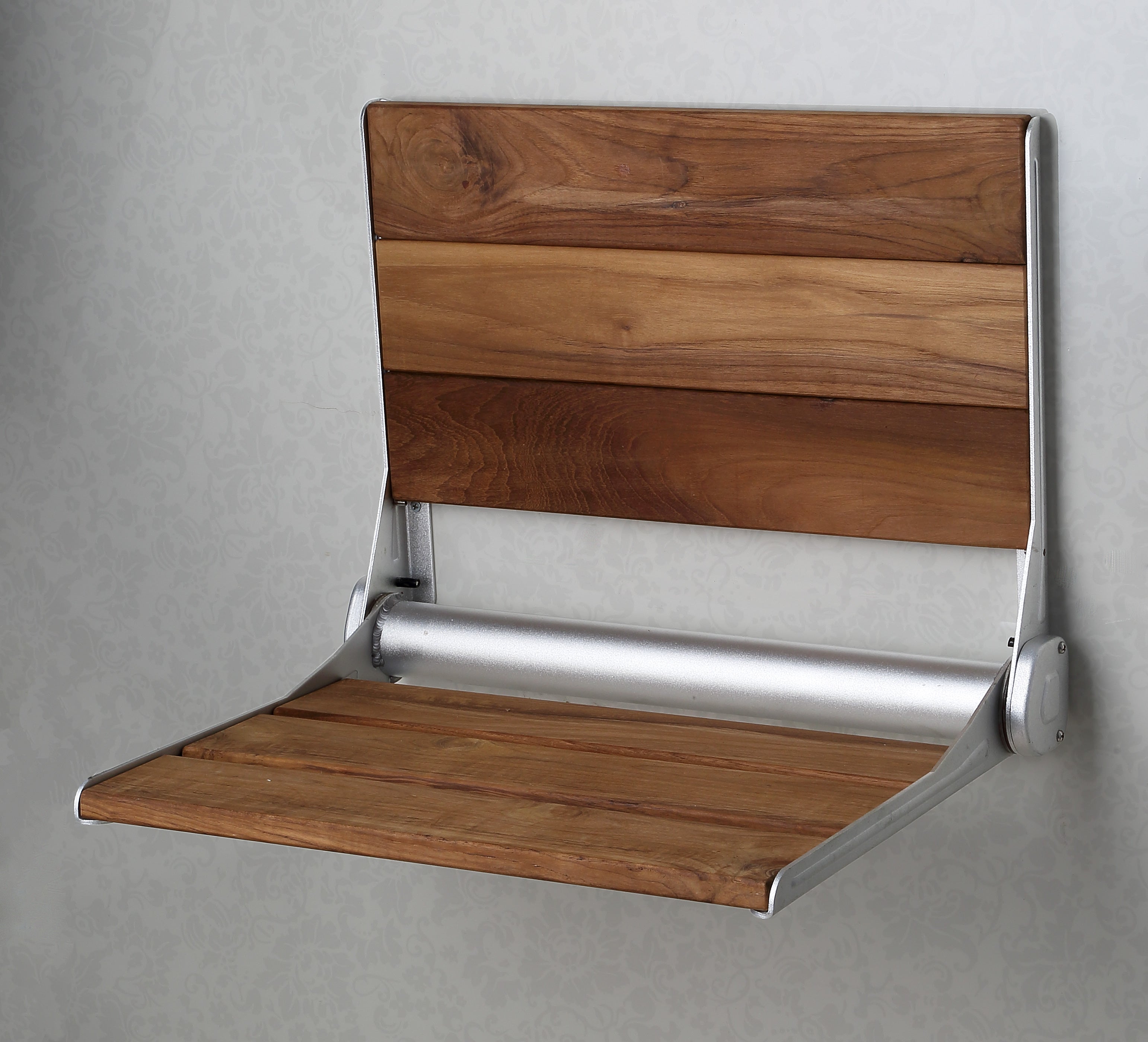 Isle 15 in.  Teak Wall Mounted Shower Seat