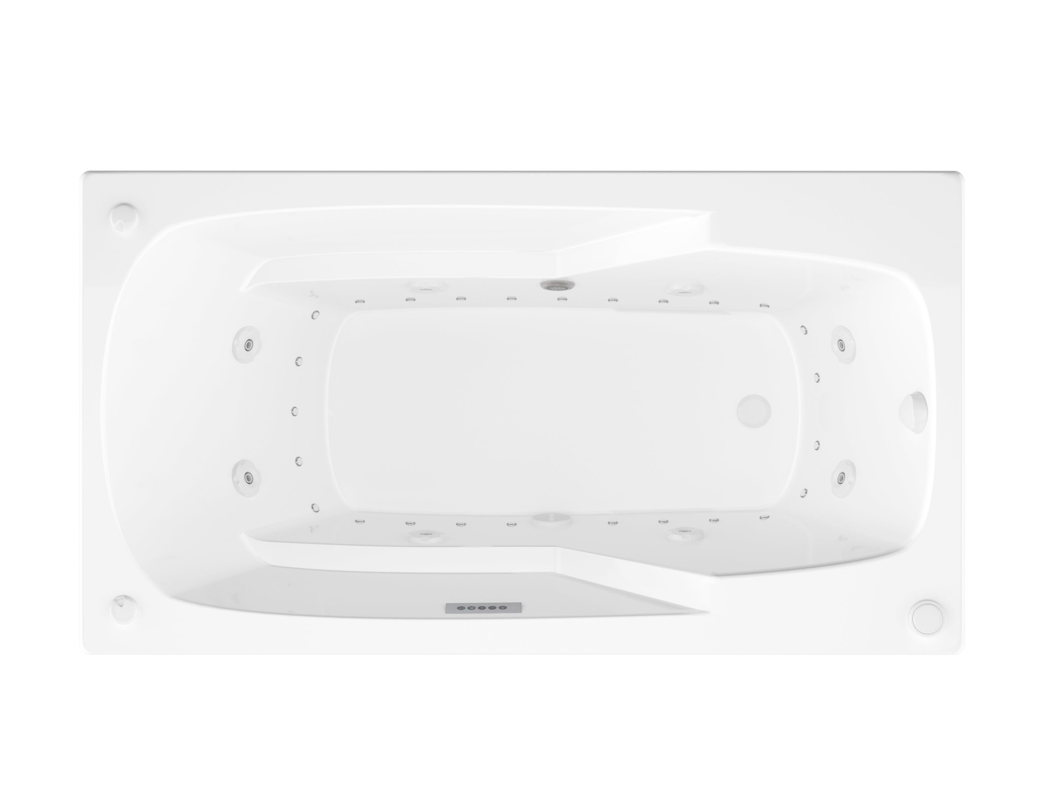 Atlantis Whirlpool Eros Deluxe 42x71 Air & Whirlpool Tub - White