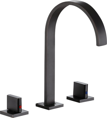 Sabre 8 in. Widespread 2-Handle Bathroom Faucet in Oil Rubbed Bronze