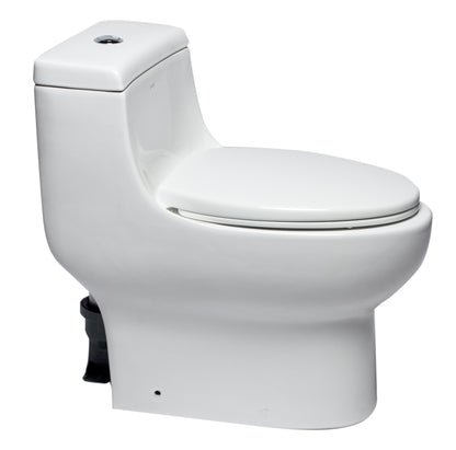 EAGO TB358 Dual Flush One Piece Elongated Ceramic Toilet