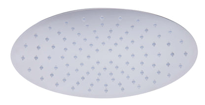 ALFI brand RAIN128-PSS 12" Oval Polished Solid Stainless Steel Ultra Thin Rain Shower Head