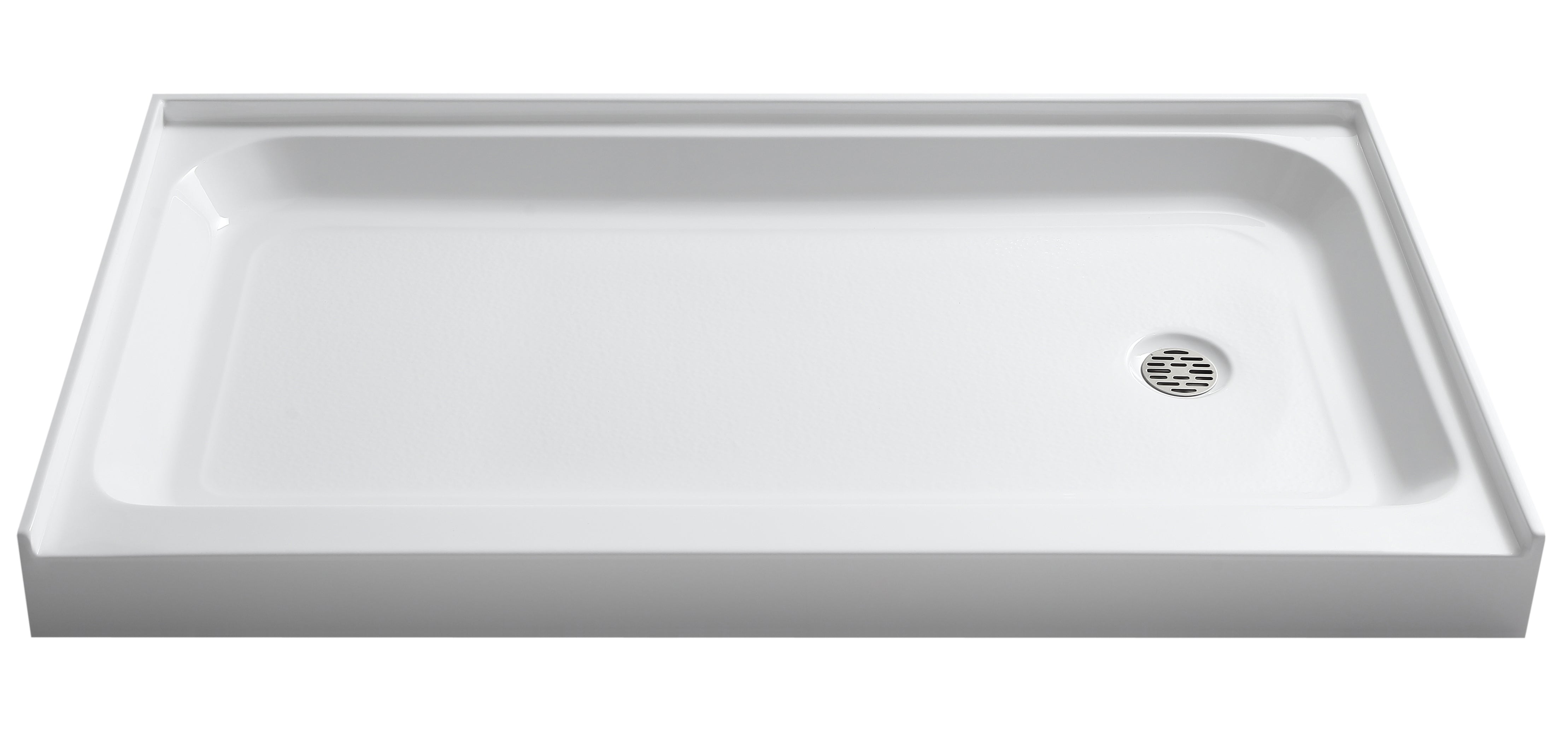 Tier 32 x 60  in. Single Threshold Shower Base in White