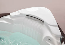 Load image into Gallery viewer, EAGO AM505ETL 5 ft Corner Acrylic White Waterfall Whirlpool Bathtub for Two