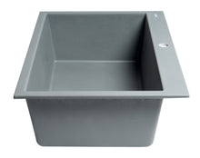 Load image into Gallery viewer, ALFI brand AB3322DI-T Titanium 33&quot; Single Bowl Drop In Granite Composite Kitchen Sink