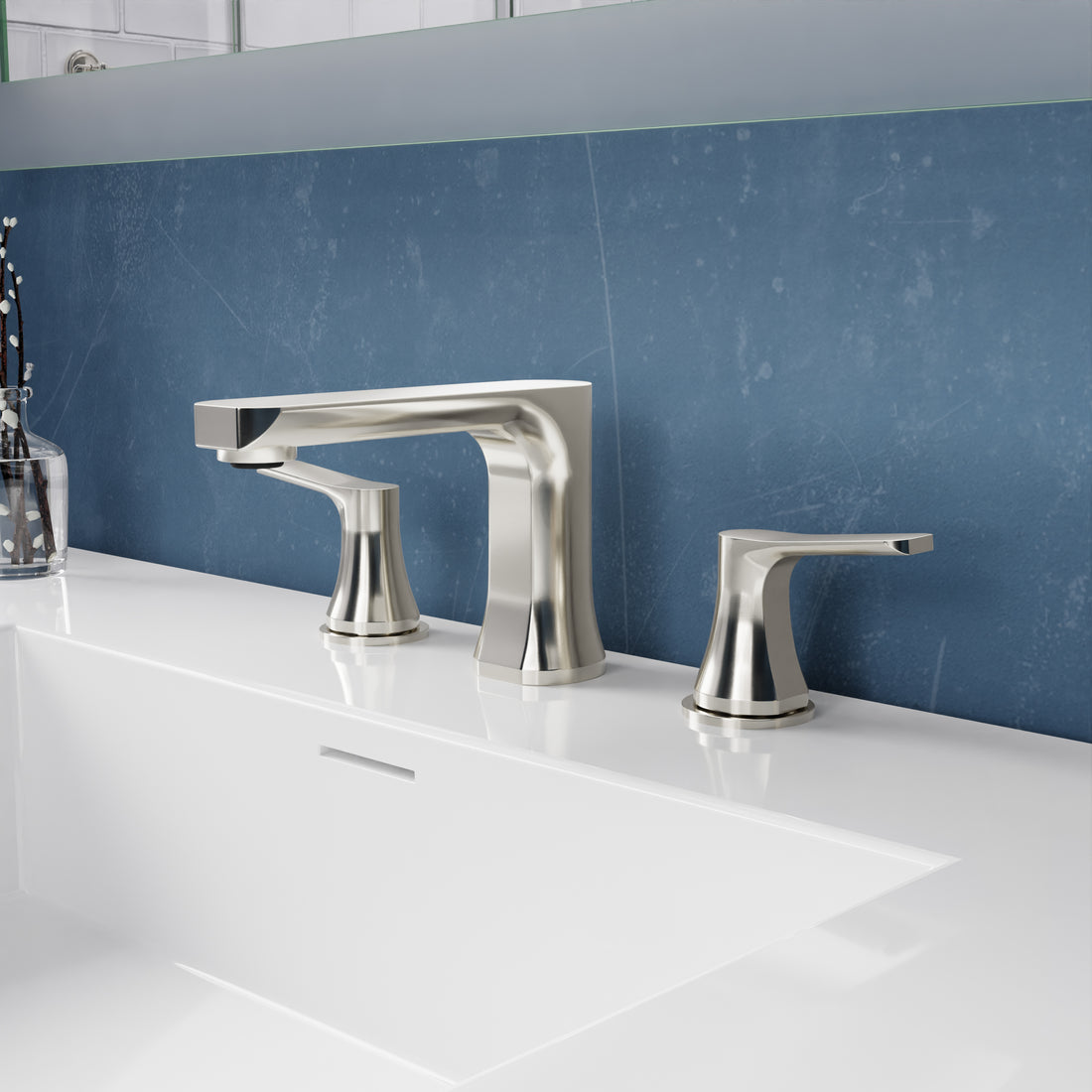 ANZZI 2-Handle 3-Hole 8 in. Widespread Bathroom Faucet With Pop-up Drain