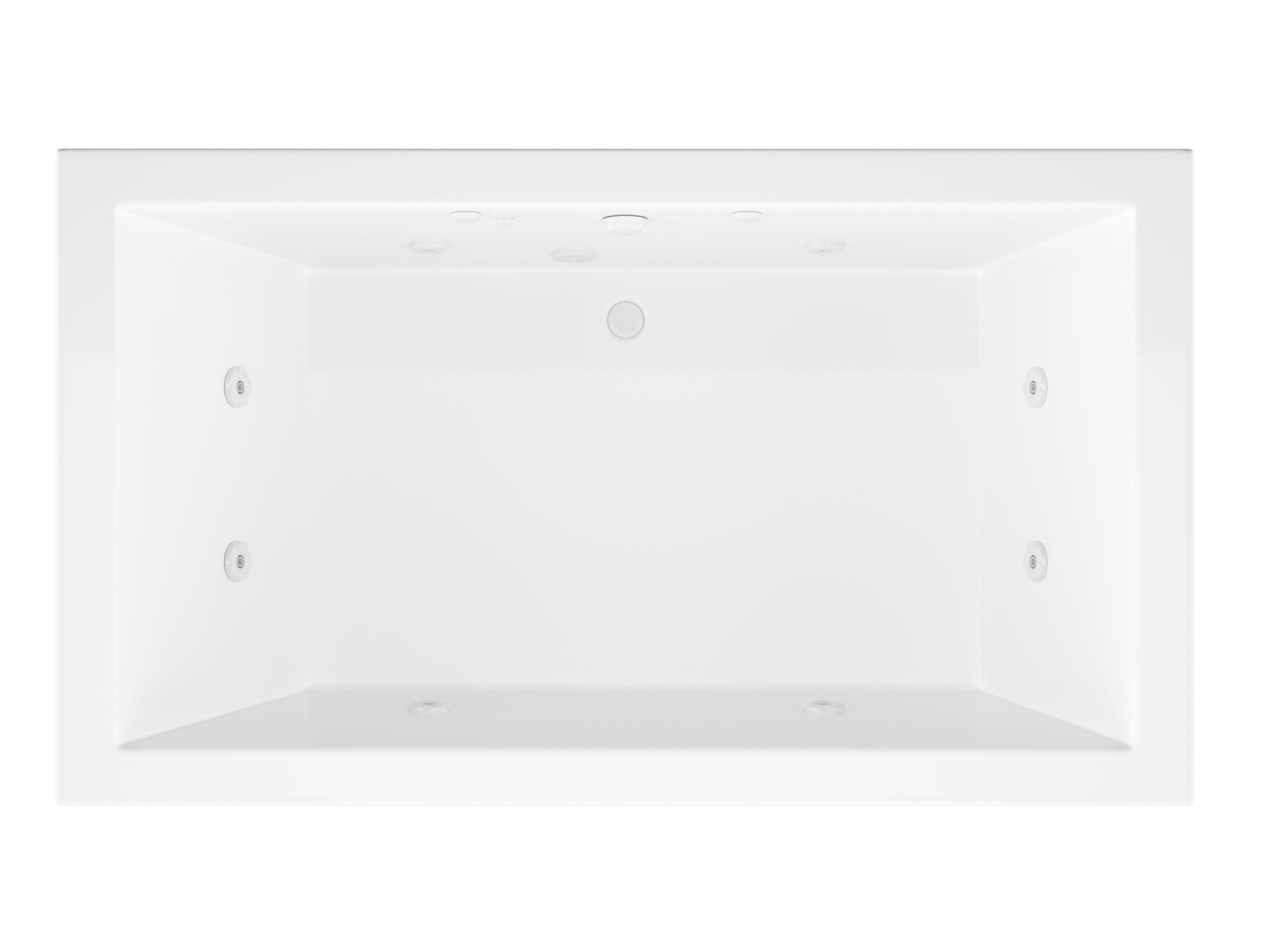 Atlantis Whirlpools Venetian 42 x 72 Rectangular Whirlpool Jetted Bathtub 4272VNCWL