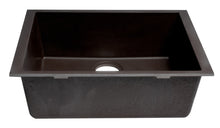 Load image into Gallery viewer, ALFI brand AB2420UM-C Chocolate 24&quot; Undermount Single Bowl Granite Composite Kitchen Sink