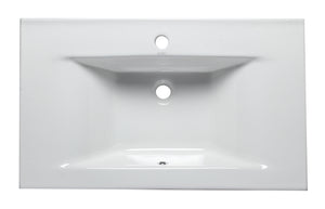 EAGO BB127 White Ceramic 32"x19" Rectangular Drop In Sink