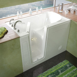 MediTub Walk-In 30 x 54 Left Drain Soaking Walk-In Bathtub